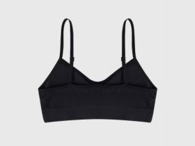 Базовый топ с вкладышами, Черный