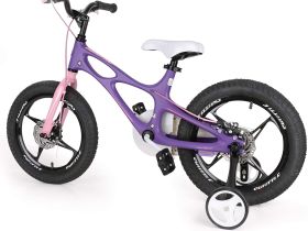 Детский велосипед Royal Baby Space Shuttle 14, год 2022, цвет Фиолетовый