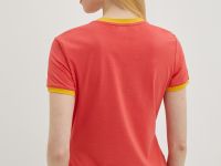 Футболка из хлопка с отделкой