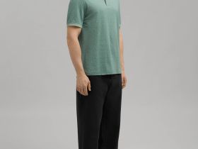 Поло прямого кроя из джерси