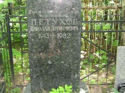 Могила - Петухов Николай Дмитриевич (1913-1982), Герой Советского Союза