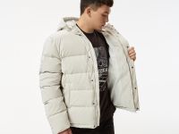 Мужская стёганая куртка Lacoste с капюшоном