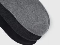 Короткие носки с поддержкой стопы, 3 пары, Серый