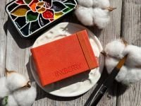 Скетчбук для акварели Inkberry 5х8 см 30 л 230 г 50% хлопка, оранжевый