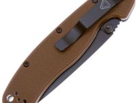 Складной нож Ontario RAT 2 Coyote Brown, сталь D2, рукоять термопластик GRN, коричневый/черный