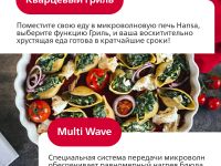 Встраиваемая микроволновая печь Hansa AMGB20E2GB