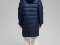 Пуховое пальто со съемным капюшоном