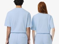 Футболка Lacoste унисекс свободного кроя из органического хлопка