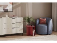 Журнальный стол Наоми Бордовый