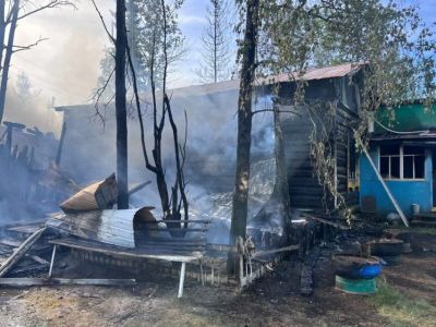 В селе Майя на месте пожара обнаружен труп мужчины