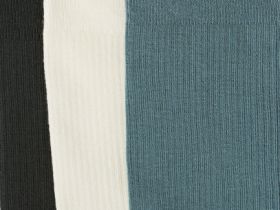 Высокие носки в рубчик, 3 пары, Зеленый