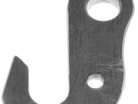 Держатель заднего переключателя "петух" Meta №130 фрезерованный (серебристый)