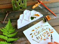 Палитра художественная керамическая "ГОРЫ"