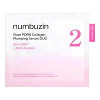 Набор сывороток с ПДРН и пептидами numbuzin No.2 Rose PDRN Collagen Plumping Serum DUO