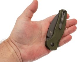 Складной нож Kizer Mini Grouper, сталь D2, рукоять G10, зеленый