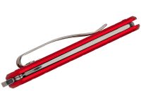 Складной нож Fox Vulpis Grenade Pattern, сталь N690Co, рукоять алюминий, красный