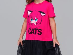 Платье трикотажное для девочек