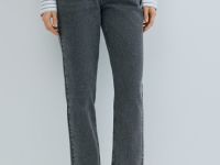 Джинсы Mom с высокой посадкой, Серый