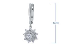 Серьги из белого золота с бриллиантами э0901сг09185800