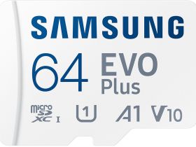 Карта памяти Samsung Evo Plus MB-MC64SA/APC microSDXC 64 ГБ с адаптером