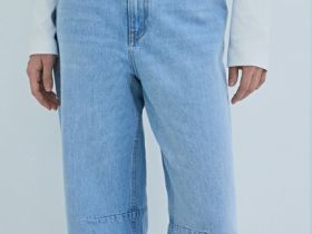 Джинсы Balloon со средней посадкой, Голубой