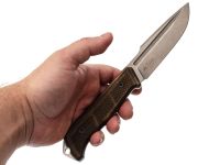 Туристический нож Kizlyar Supreme Baikal, сталь D2 SW,  рукоять орех