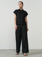Брюки женские КЛ-7934-ИЛ24 чёрные
