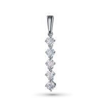 Классическая подвеска из серебра э0612пд05150500_white