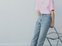 Футболка с принтом, Розовый