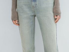 Джинсы Boyfriend с низкой посадкой, Голубой