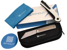 Складной нож Sencut Skelfin, сталь 9Cr18MoV, рукоять G10, белый