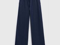 Тонкие джинсы на резинке со средней посадкой, Синий