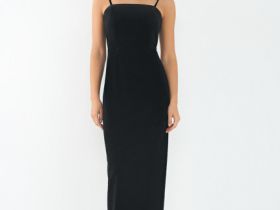 Бархатное платье-бюстье, Черный