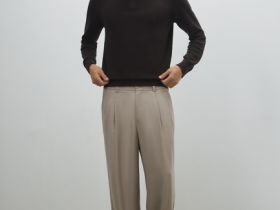 Поло с длинным рукавом, Коричневый