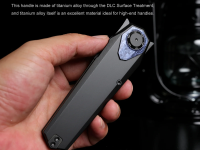 Складной нож Remette Infinite Power all black, сталь M390, рукоять титан
