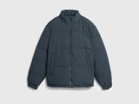 Утеплённая куртка с воротником-стойкой, Серый