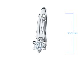 Серьги из белого золота с бриллиантами э0901сг04210204