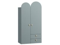 Шкаф детский Арчи 2-100x196 Серо-зеленый