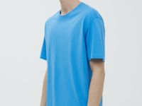 Базовая футболка из хлопка прямого силуэта