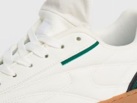 Кеды из искусственной кожи для мальчиков, Белый