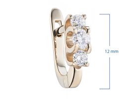 Серьги из красного золота э0212сг07153600