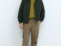 Ветровка с потайным капюшоном, Зеленый