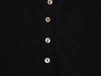 Футболка хенли из хлопка, Черный