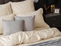 Постельное белье Ecru, страйп-сатин 40156