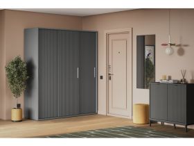 Шкаф-купе Беррингтон 3-177x210 Графитовый