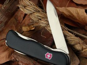 Нож перочинный Victorinox Forester, сталь X50CrMoV15, рукоять нейлон, черный, 11 функций, 111мм