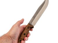 Туристический нож Kizlyar Supreme Bastardo TW, сталь 420HC, рукоять орех