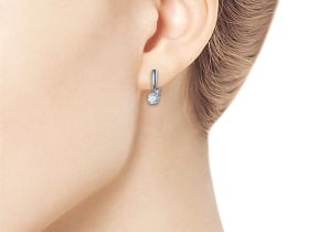 Серьги из белого золота э4712сг02164000