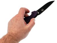 Складной нож Steelclaw Крыса Black сталь AUS-8, рукоять фиолетовый G10