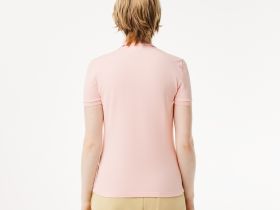 Женское поло Lacoste приталенного кроя из эластичного хлопка